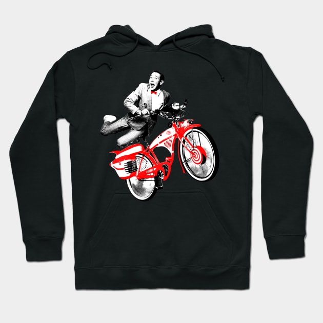 Pee Wee Herman's Big Adventure Bike Hoodie by Riso Art